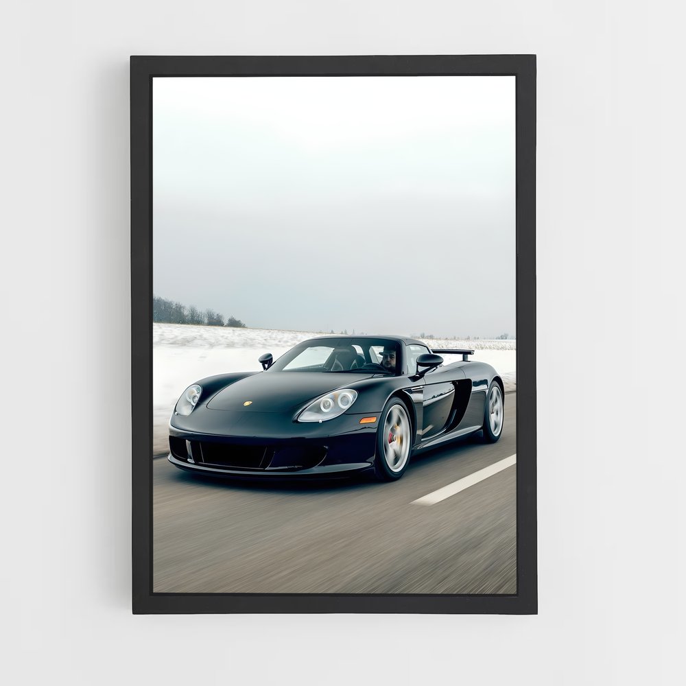 Poster Carrera GT élégant – affiche Porsche (vue 2)
